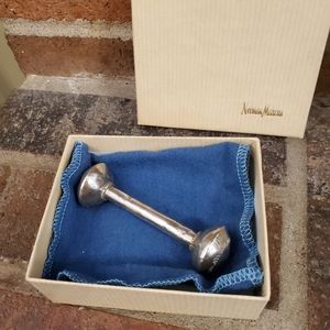 Vintage sterling silver baby rattle